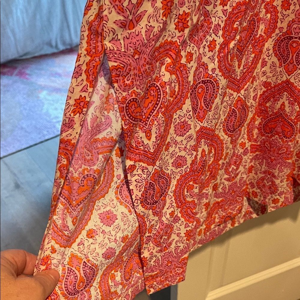 Orange and Pink Paisley Tunic - Picture 4 of 6